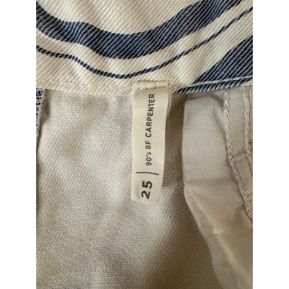 PacSun 90s BF Carpenter Jeans Blue White Marble Swirl Print Pants 25 - Picture 8 of 11